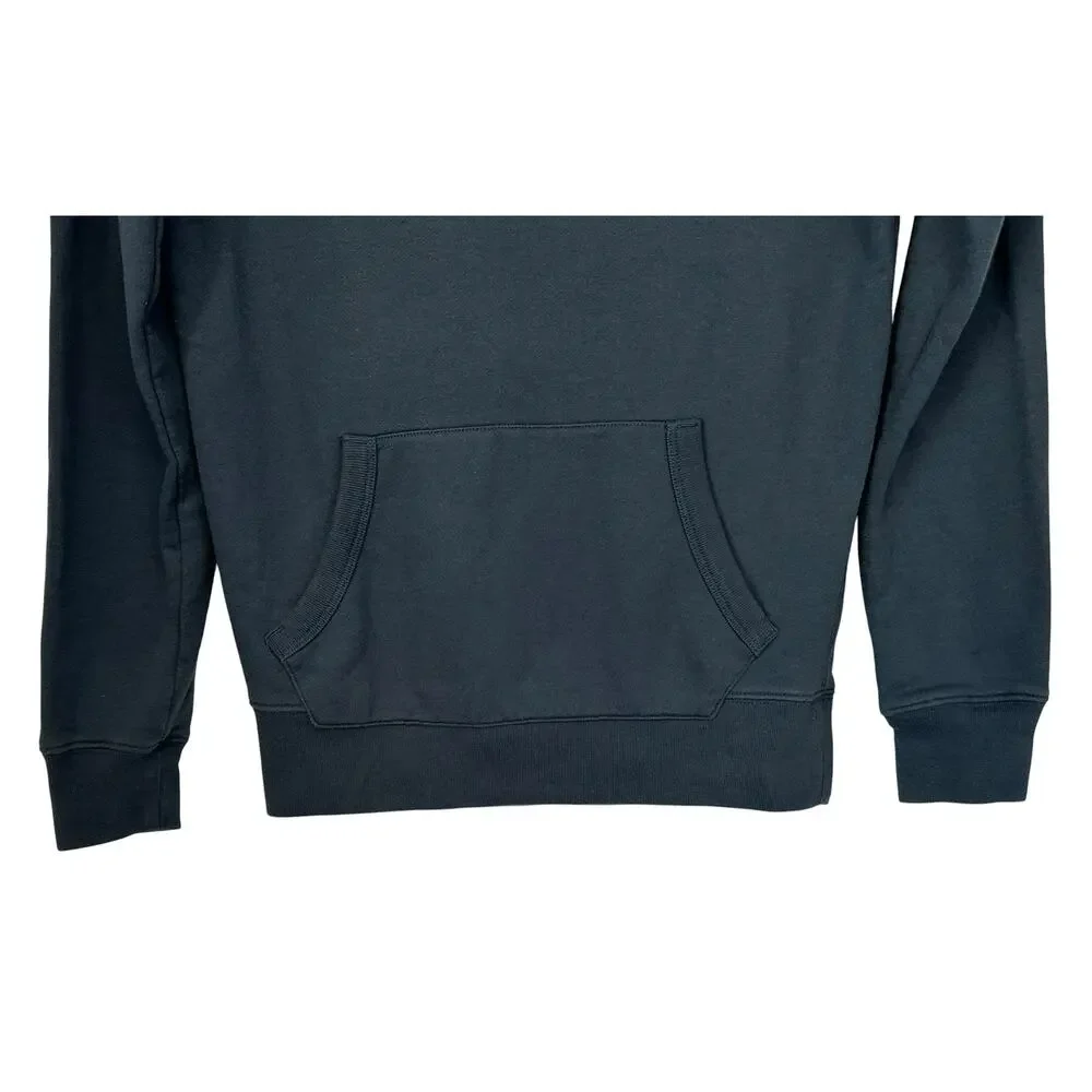 J. Crew Mercantile Fleece Popover Hoodie Portico Blue J8373 Mens Size XS
